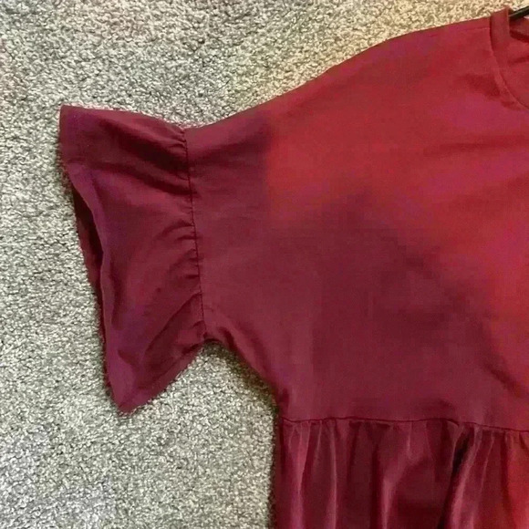 ASOS Design Curve super oversized frill sleeve smock dress. Size small - Picture 4 of 8